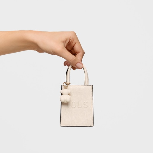 Tous Llavero mini bolso pop beige Oferta especial