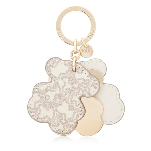 Tous Llavero beige Triple Bear Precio de fábrica