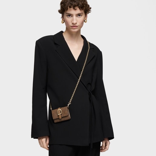 Tous Monedero tarjetero colgante tierra TOUS Buckles Silhouette Grandes descuentos