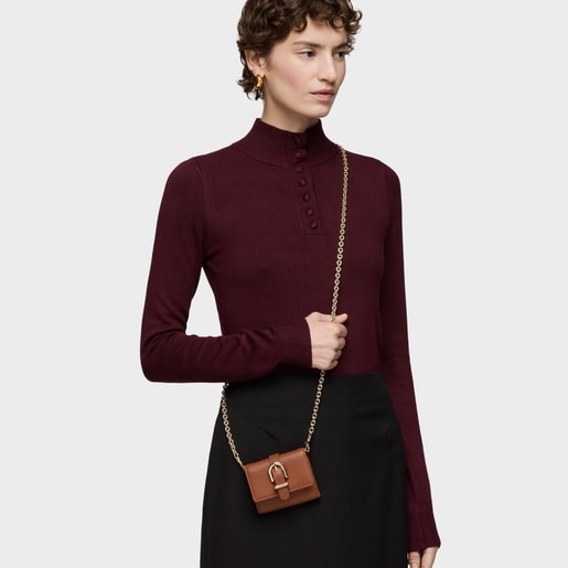 Tous Monedero tarjetero colgante camel TOUS Buckles Descuentos del mes